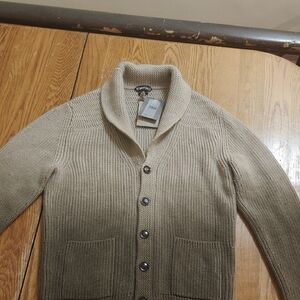 Tom Ford Beige Shawl-Collar Button Cardigan
